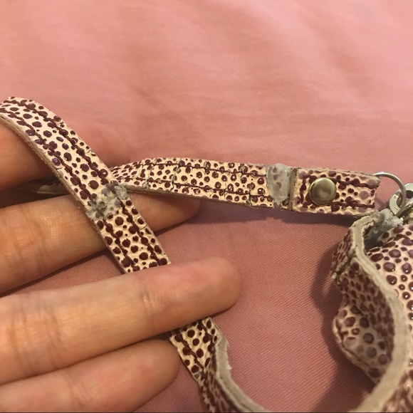 Shrimps pink and yellow fluffy leather clutch - Picture 3 of 6